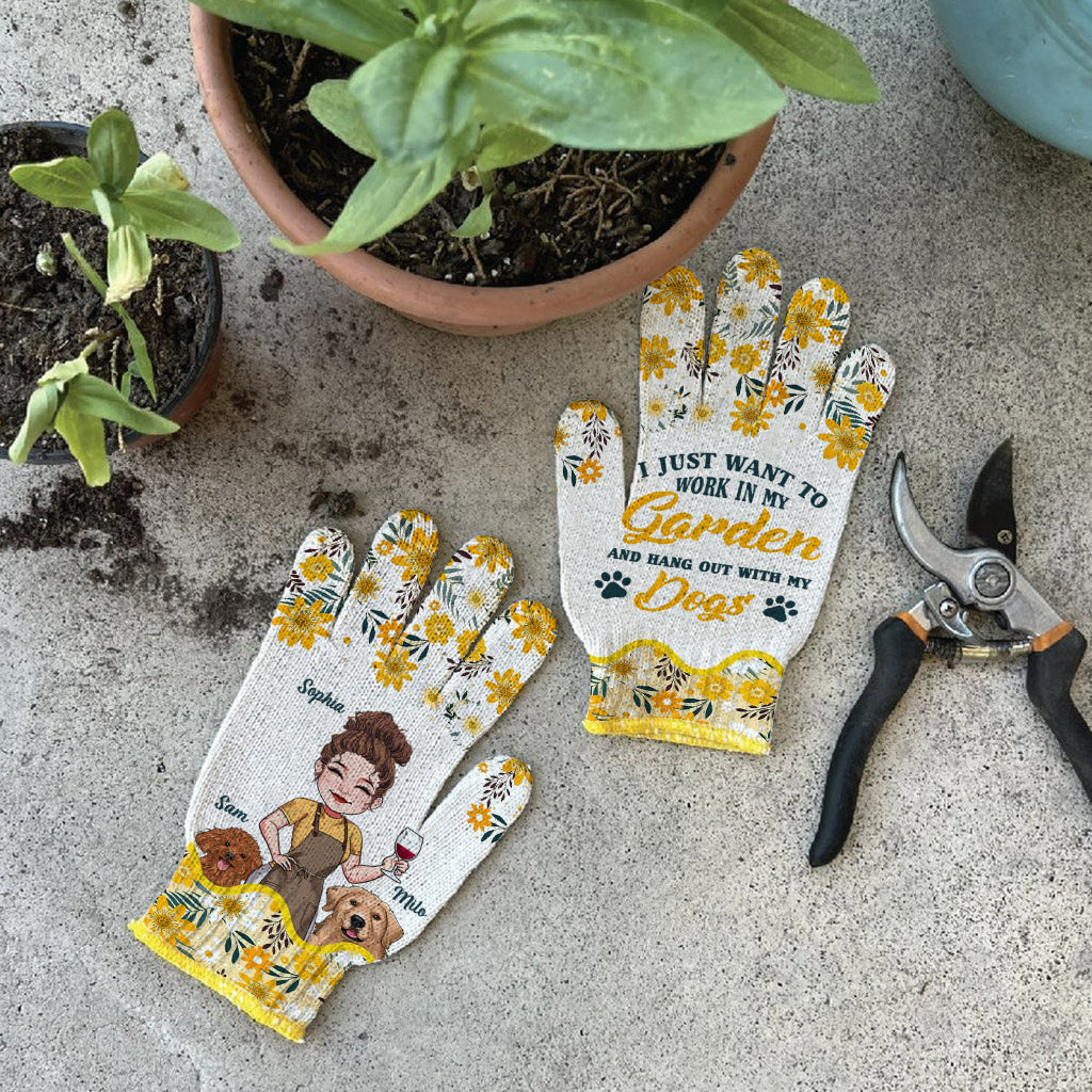 Ich will einfach nur in meinem Garten arbeiten und entspannen – personalisierte Gartenhandschuhe