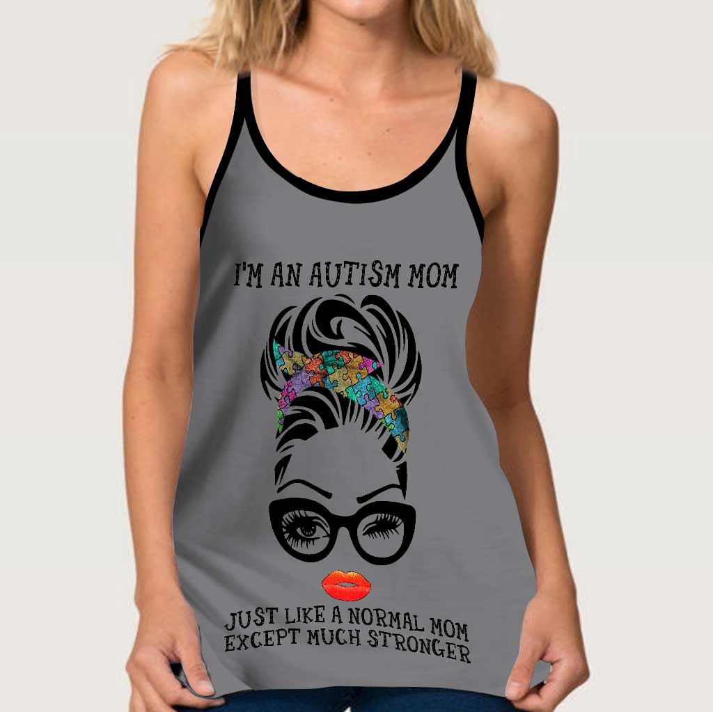 Mom - Tanktop mit Kreuz zur Sensibilisierung für Autismus