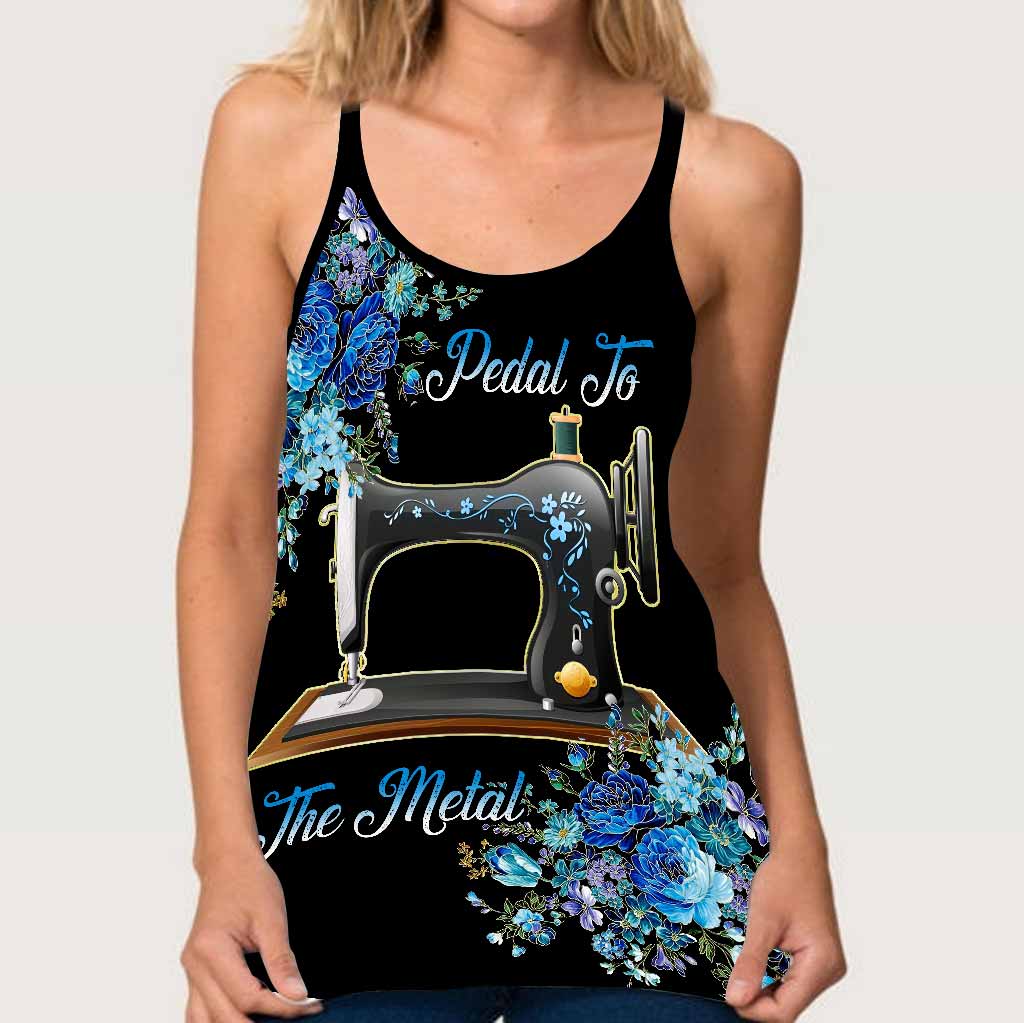 Pedal To The Metal - Sewing Cross Tank Top