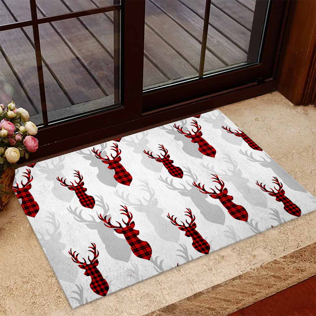 Hirsch und Hirschkuh - Jagd-Fußmatte