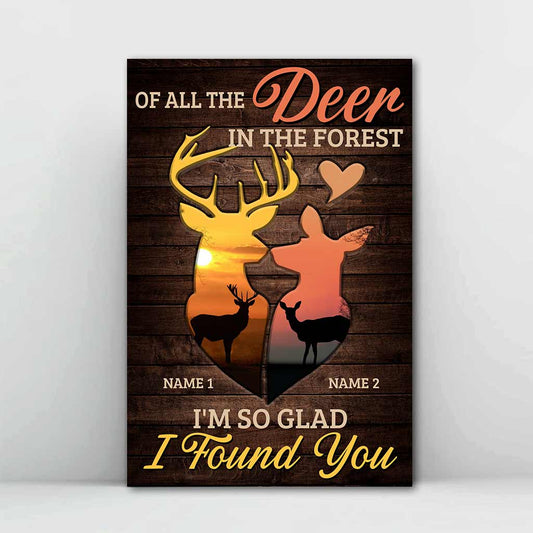 Von allen Hirschen im Wald - Personalisiertes Jagdposter