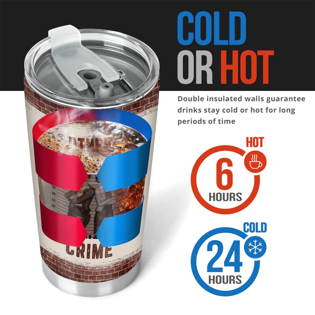 Denk dran, wenn wir erwischt werden – personalisierter Bestie-Becher