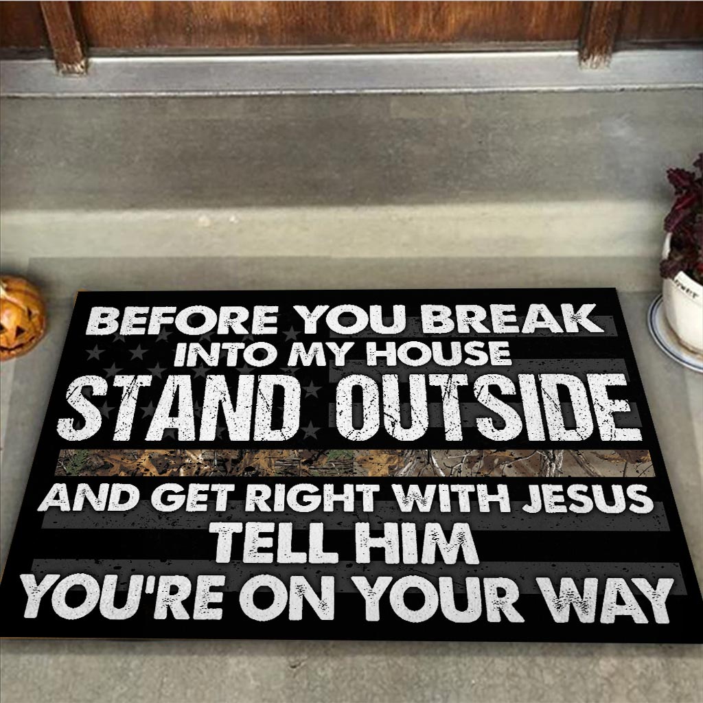 Stand Outside - Hunting Doormat