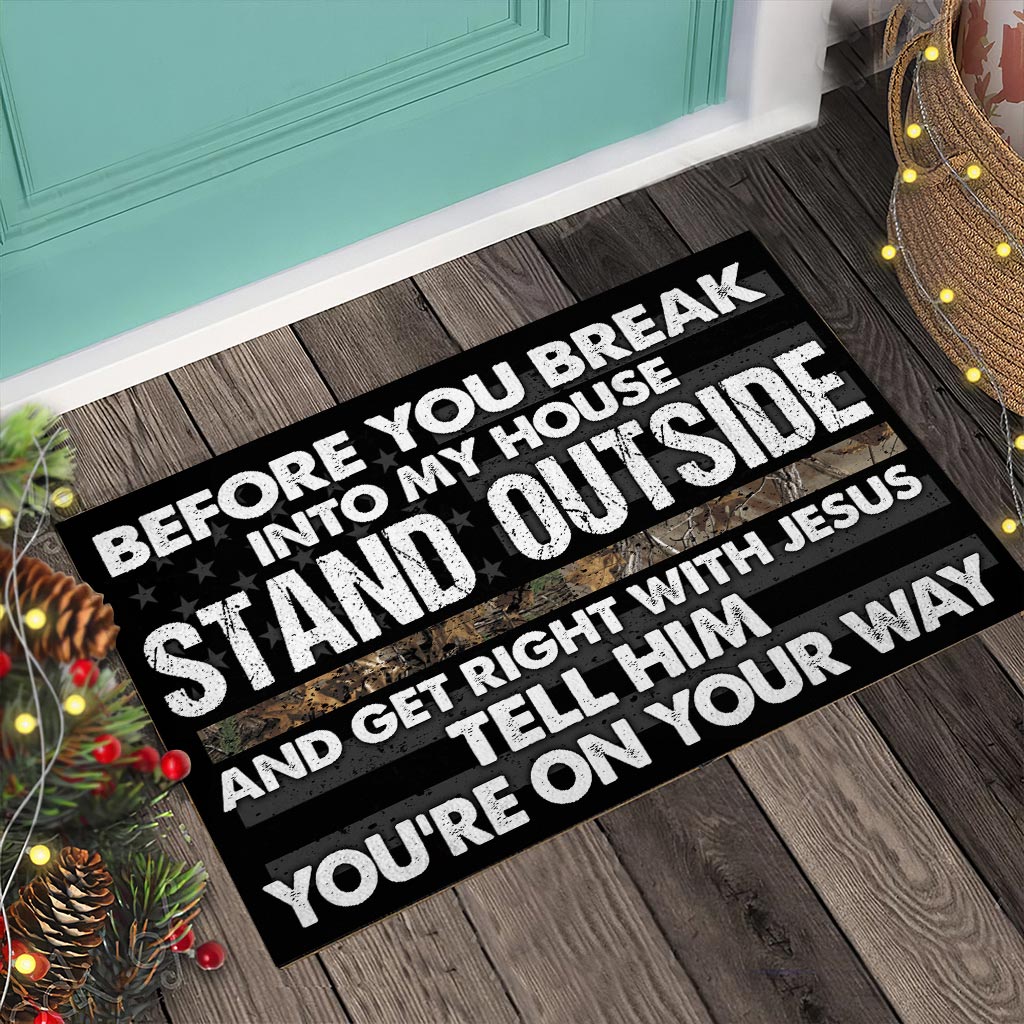 Stand Outside - Hunting Doormat