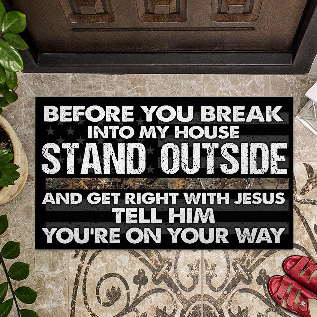 Stand Outside - Hunting Doormat