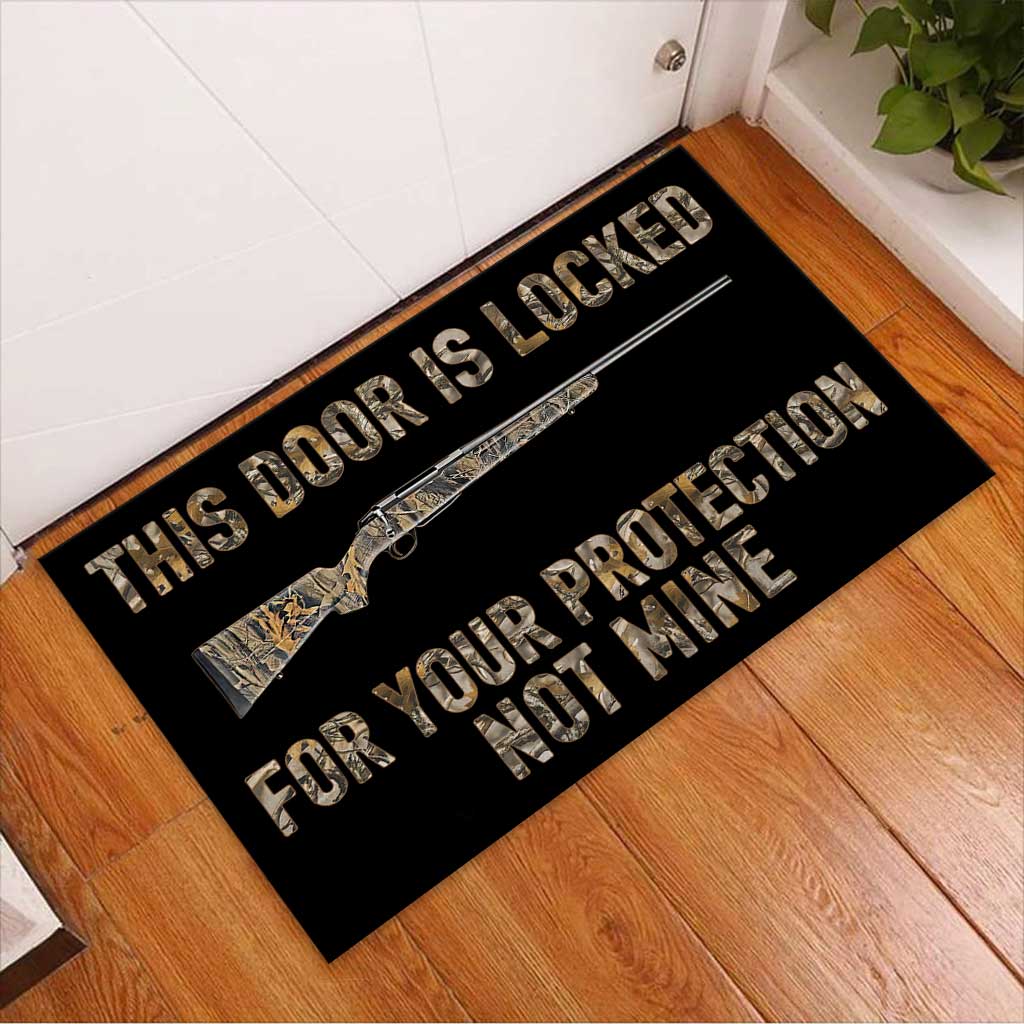 This Door Is Locked - Hunting Doormat