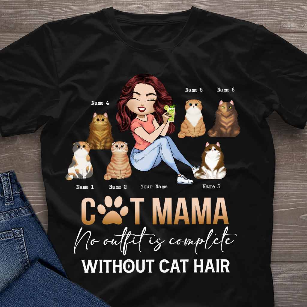 Katzenmama – Personalisiertes T-Shirt und Hoodie