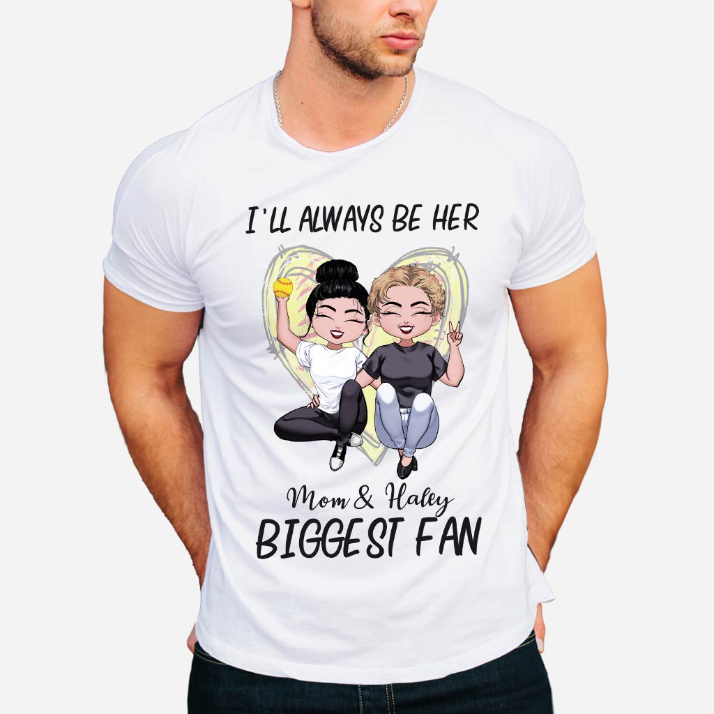 Sei immer der größte Fan – Personalisiertes Softball-T-Shirt und Hoodie zum Muttertag