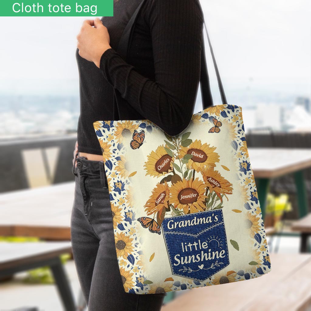 Nana's Flowers - Personalized Mother's Day Grandma Tote Bag