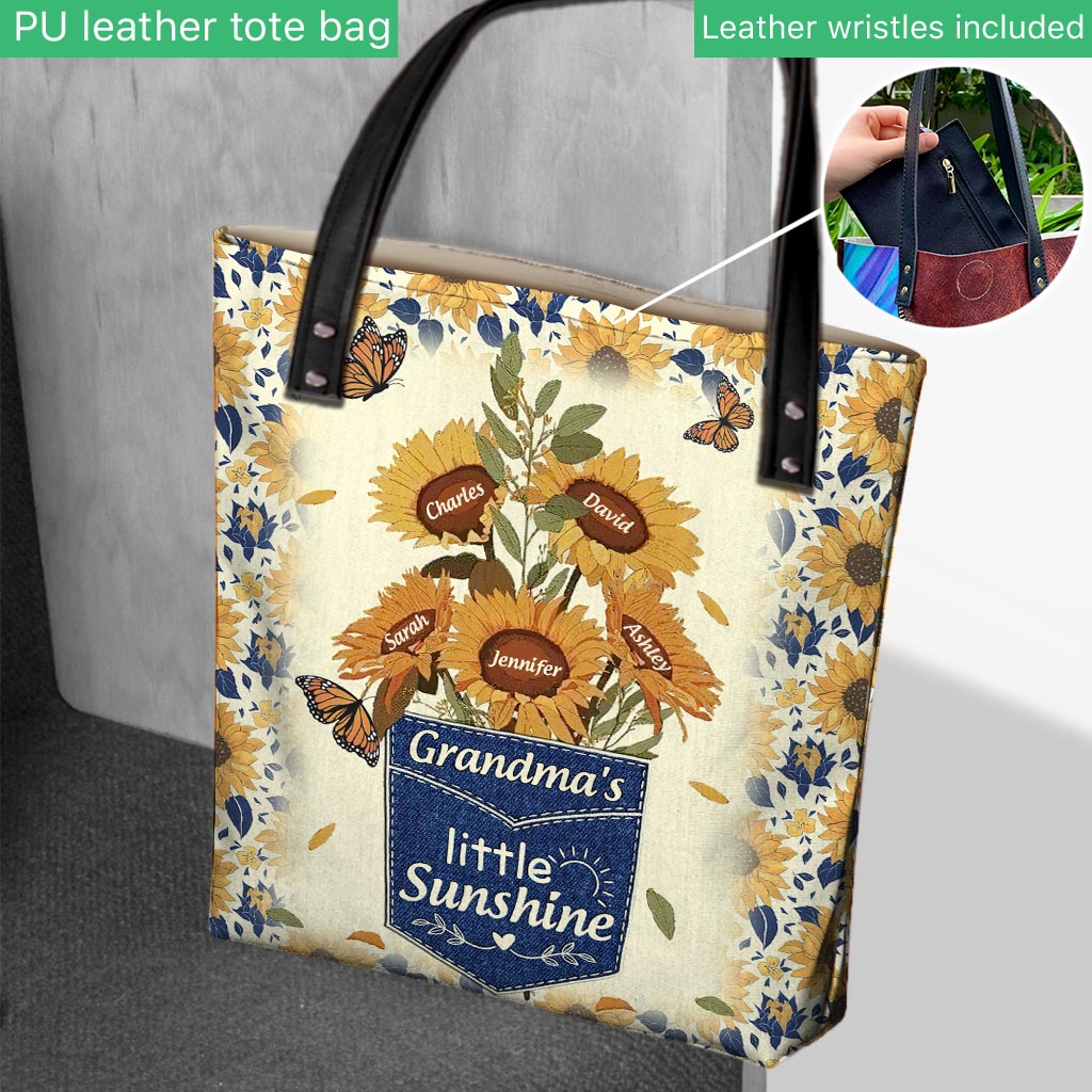 Nana's Flowers - Personalized Mother's Day Grandma Tote Bag