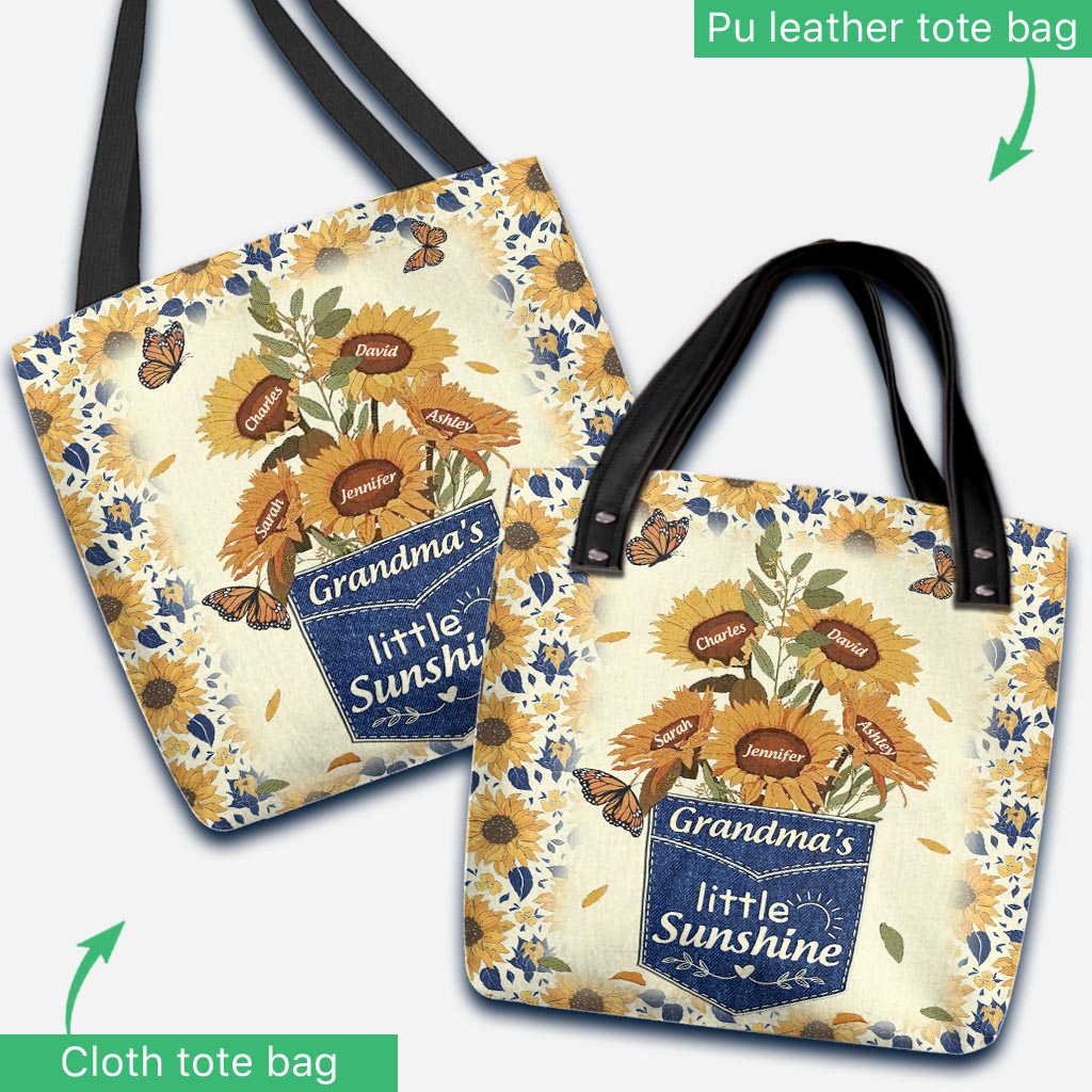 Nana's Flowers - Personalized Mother's Day Grandma Tote Bag