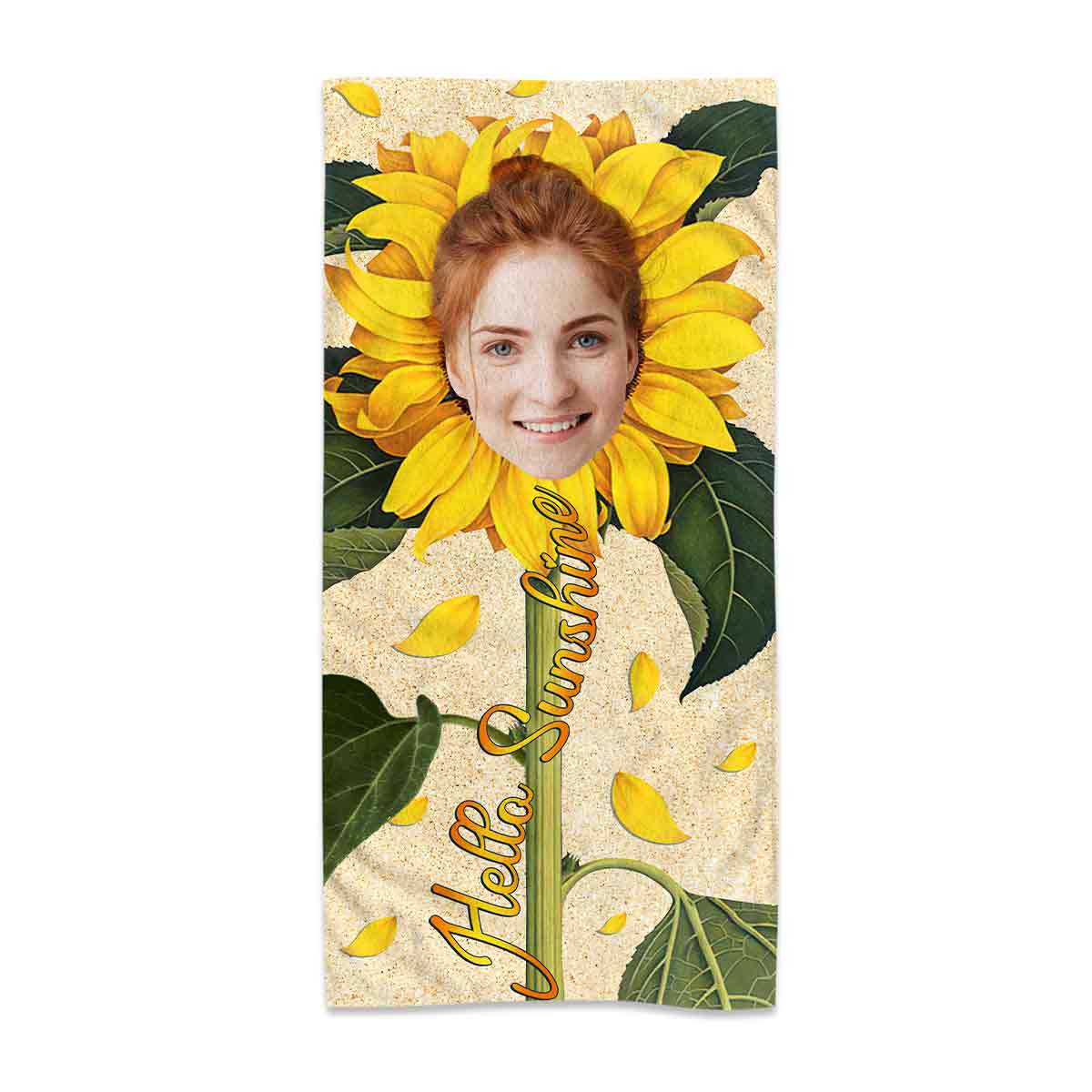 Hallo Sonnenschein – Personalisiertes Strandtuch für Meeresliebhaber