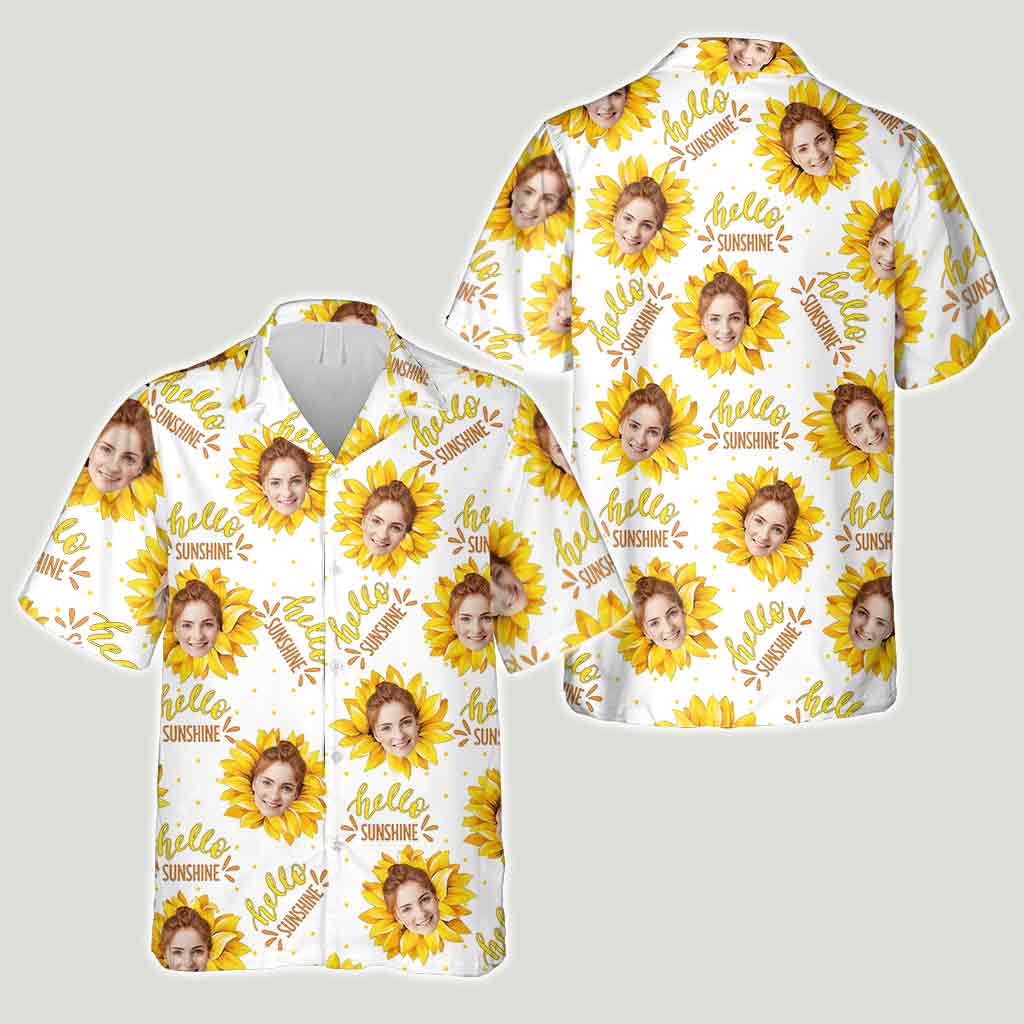 Hello Sunshine - Personalized Sea Lover Hawaiian Shirt