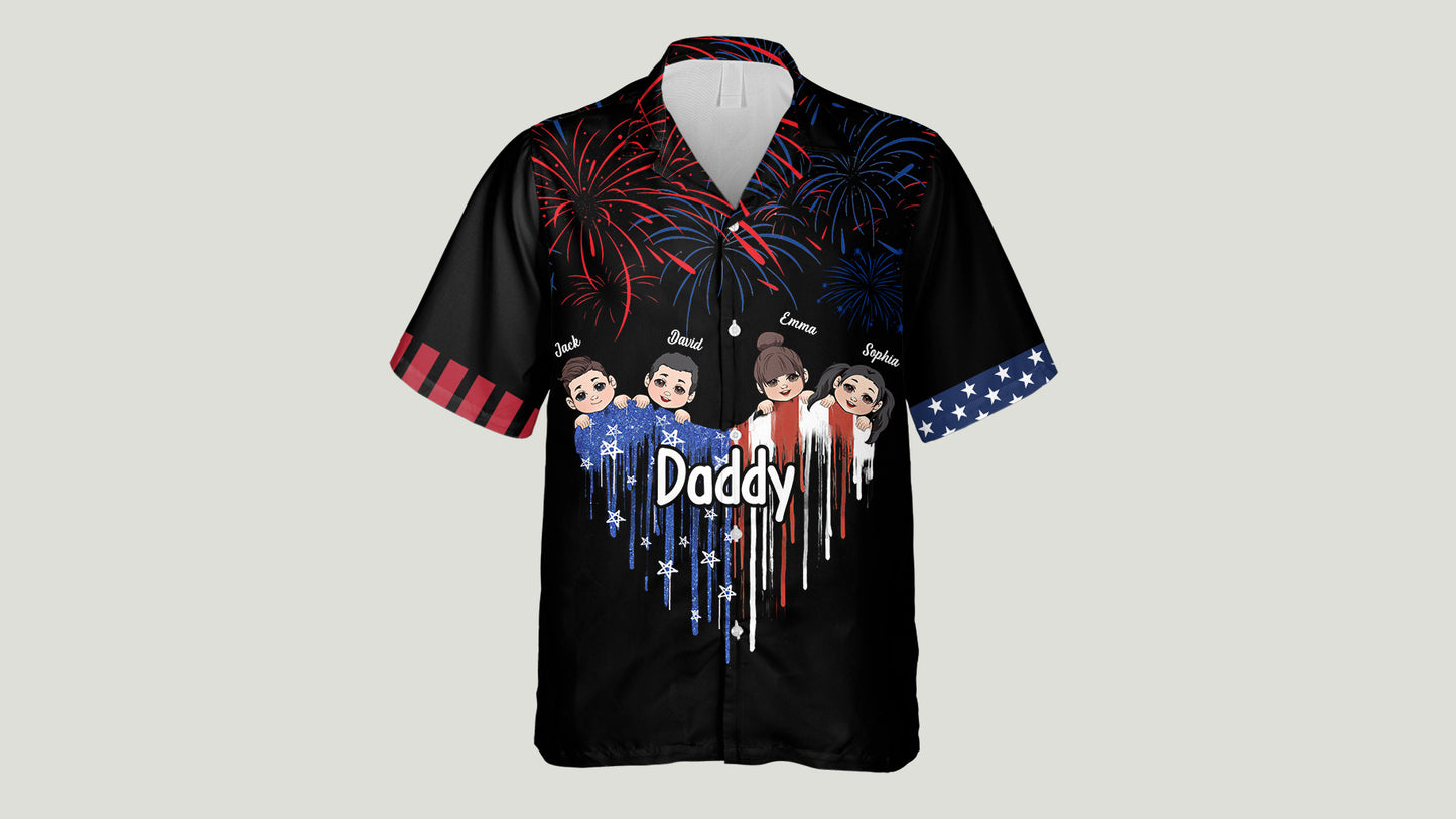 Best Grandma Ever - Personalized Father Hawaiian Shirt