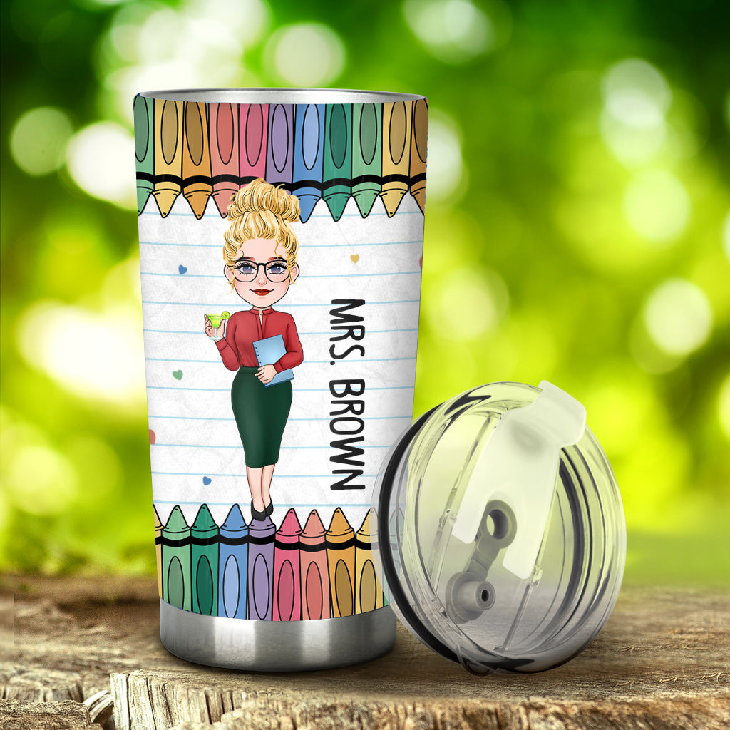 It's Take A Big Heart To Shape Little Minds - Personalized Teacher Tumbler