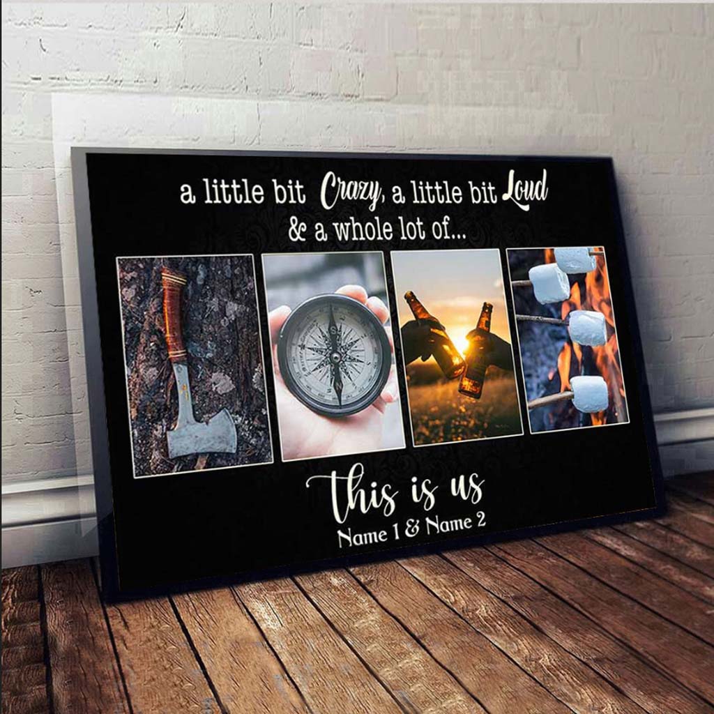 Das sind wir – Personalisiertes Camping-Poster