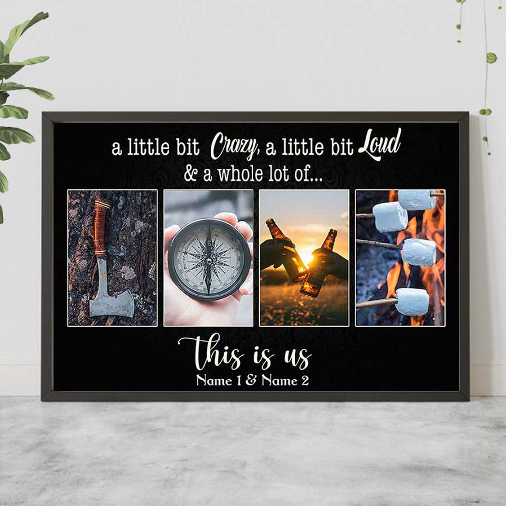 Das sind wir – Personalisiertes Camping-Poster