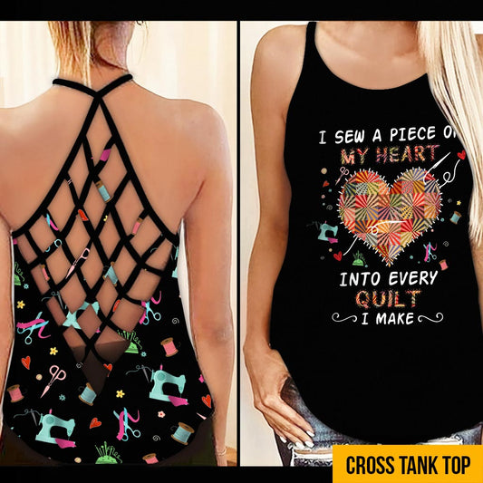 Ich nähe ein Stück meines Herzens – Quilting Cross Tanktop