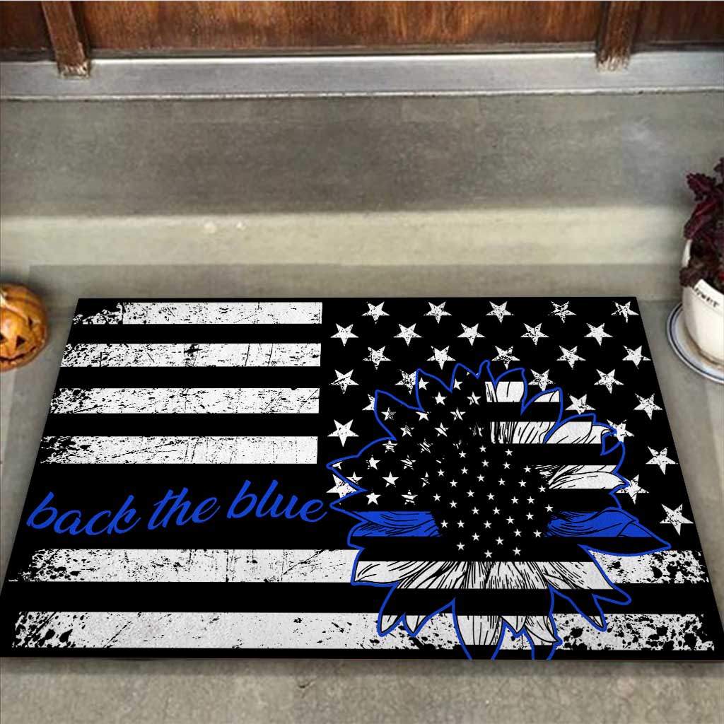 America Sunflower - Police Officer Doormat
