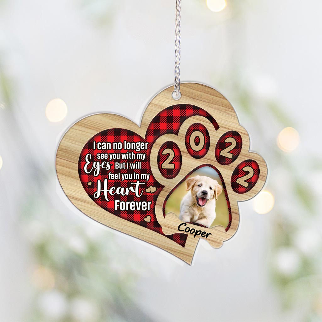 I Can No Longer See You - Personalized Christmas Dog Layers Mix Ornament