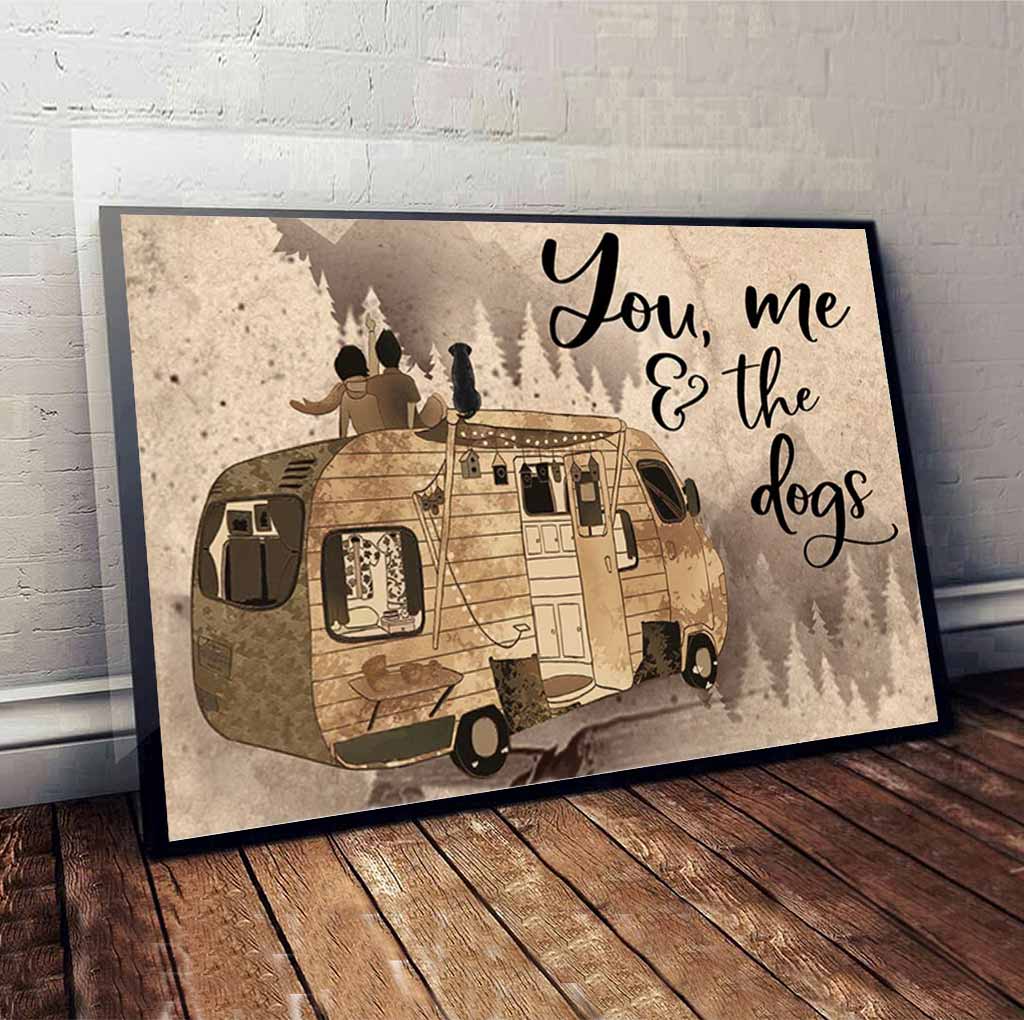 Du, ich und die Hunde – Campingposter