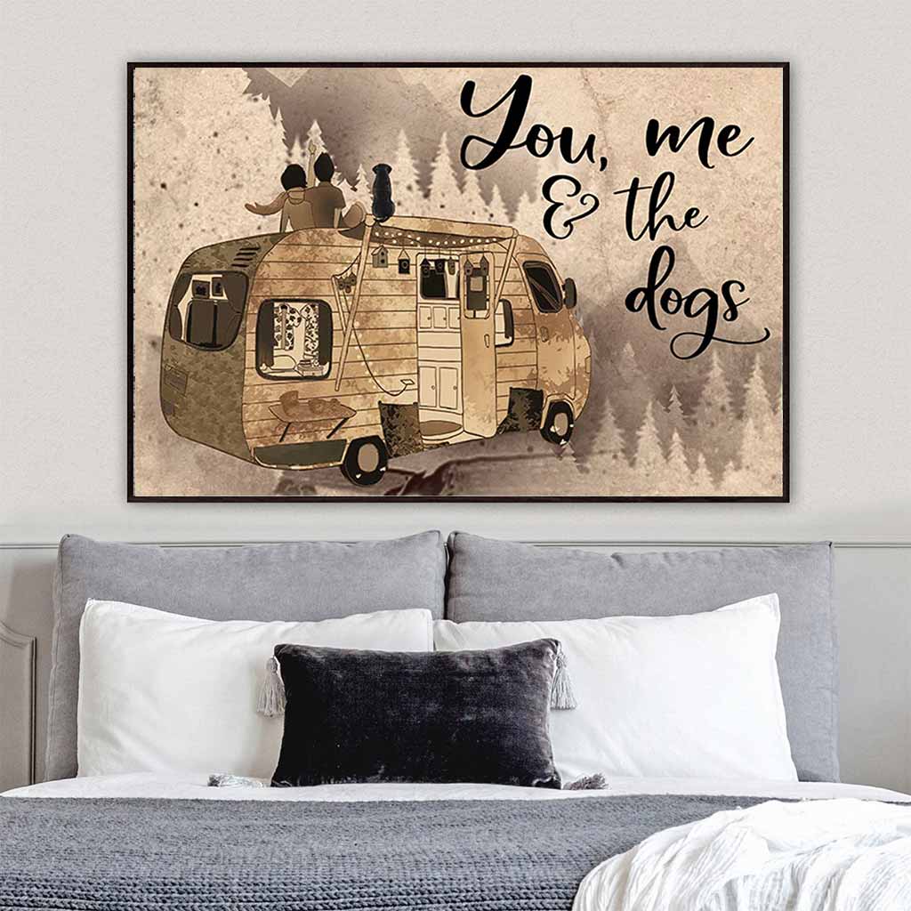 Du, ich und die Hunde – Campingposter