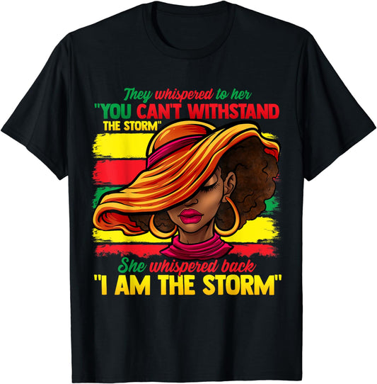 Ich bin der Sturm – T-Shirt & Hoodie für Afroamerikaner 0224