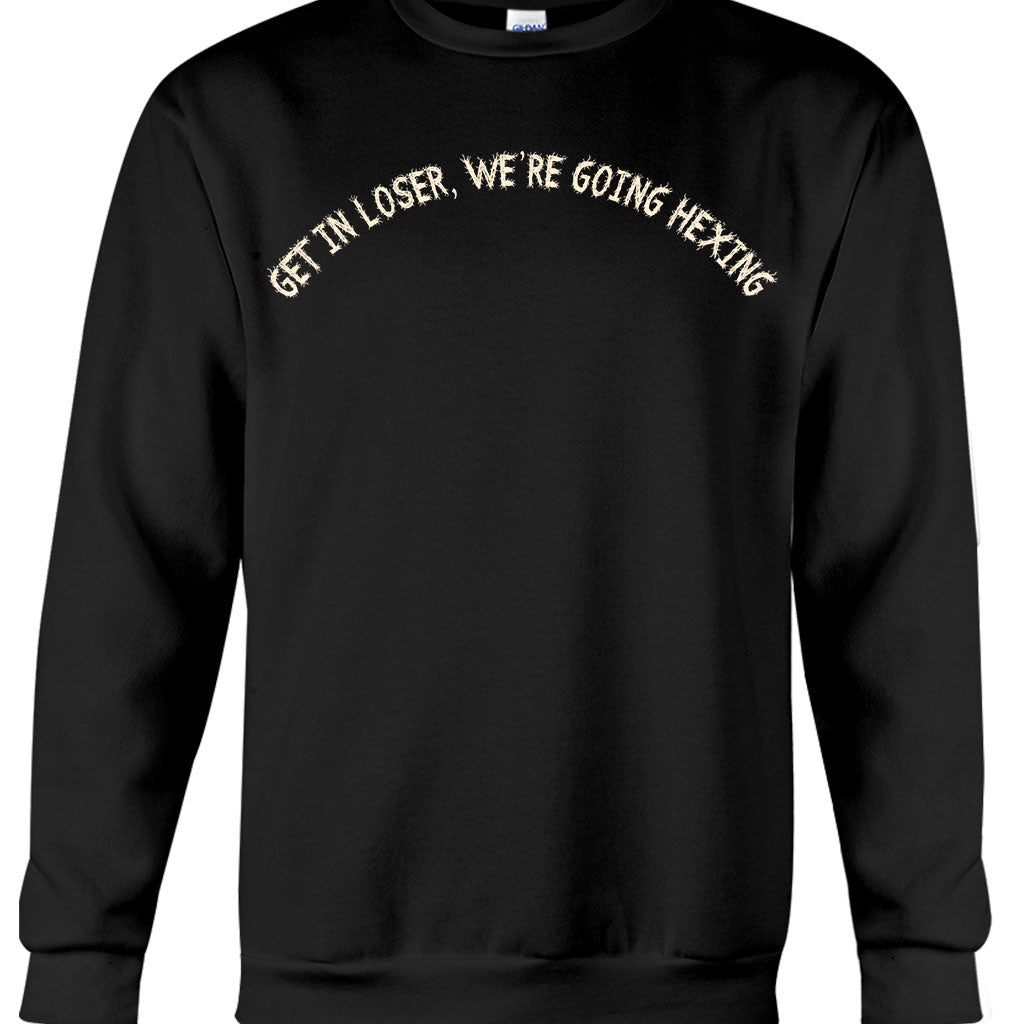 Steig ein, Verlierer! Wir verhexen die Hexe! - Personalisiertes Halloween-T-Shirt und Hoodie