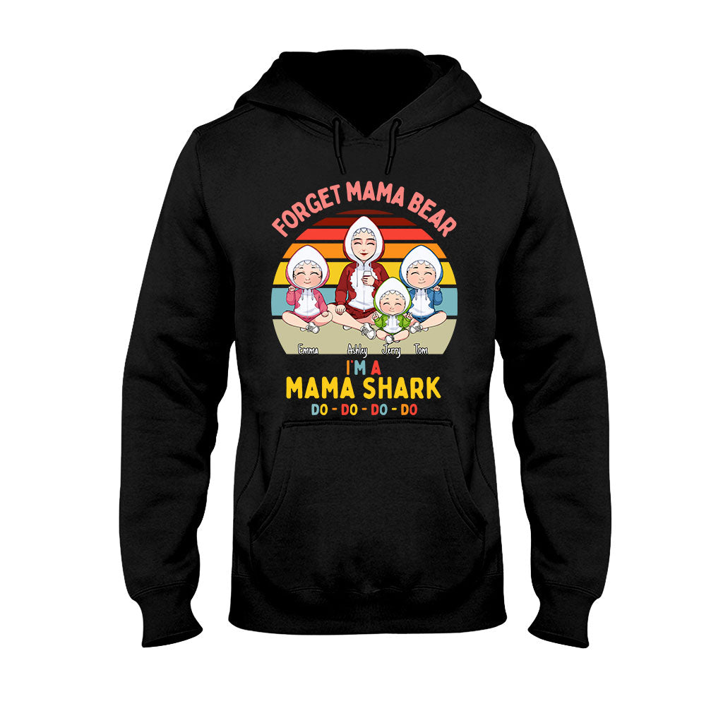 Mama Shark Do Do Do – Geschenk für Mama, Papa, Oma, Opa, Tante, Onkel, Hai-Fans – Personalisiertes T-Shirt und Hoodie