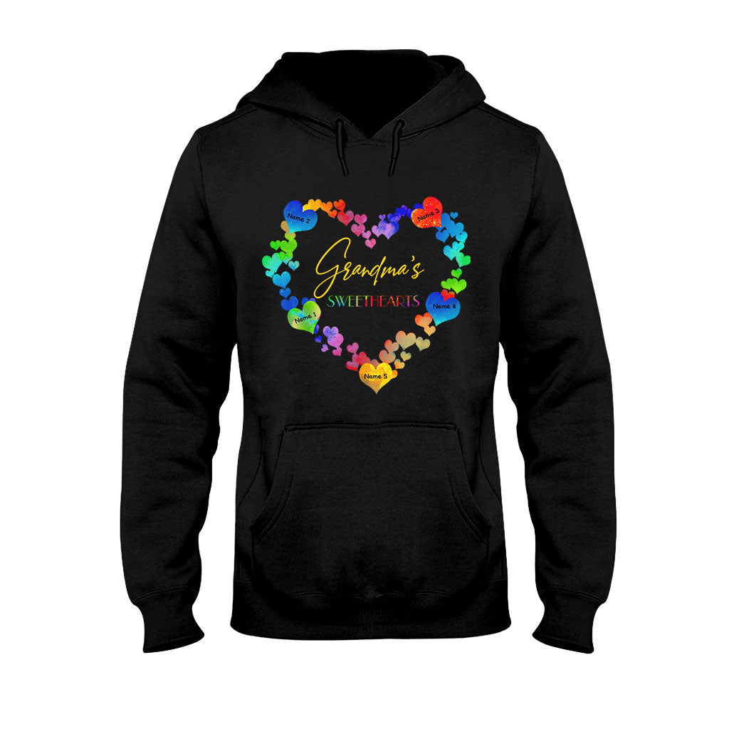 Omas Lieblinge – Personalisiertes Valentinstags-T-Shirt und Hoodie für Oma
