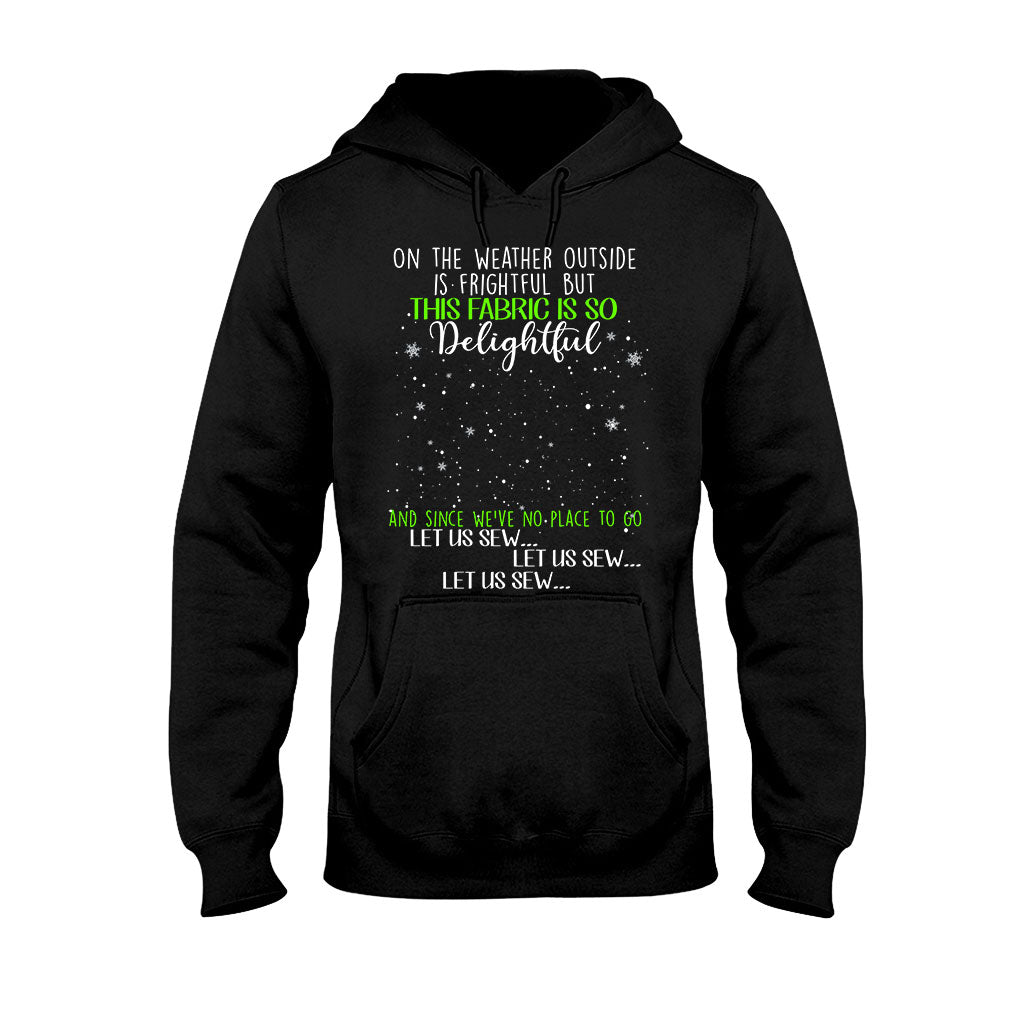Draußen ist das Wetter grässlich – Personalisiertes Weihnachts-Näh-T-Shirt und Hoodie