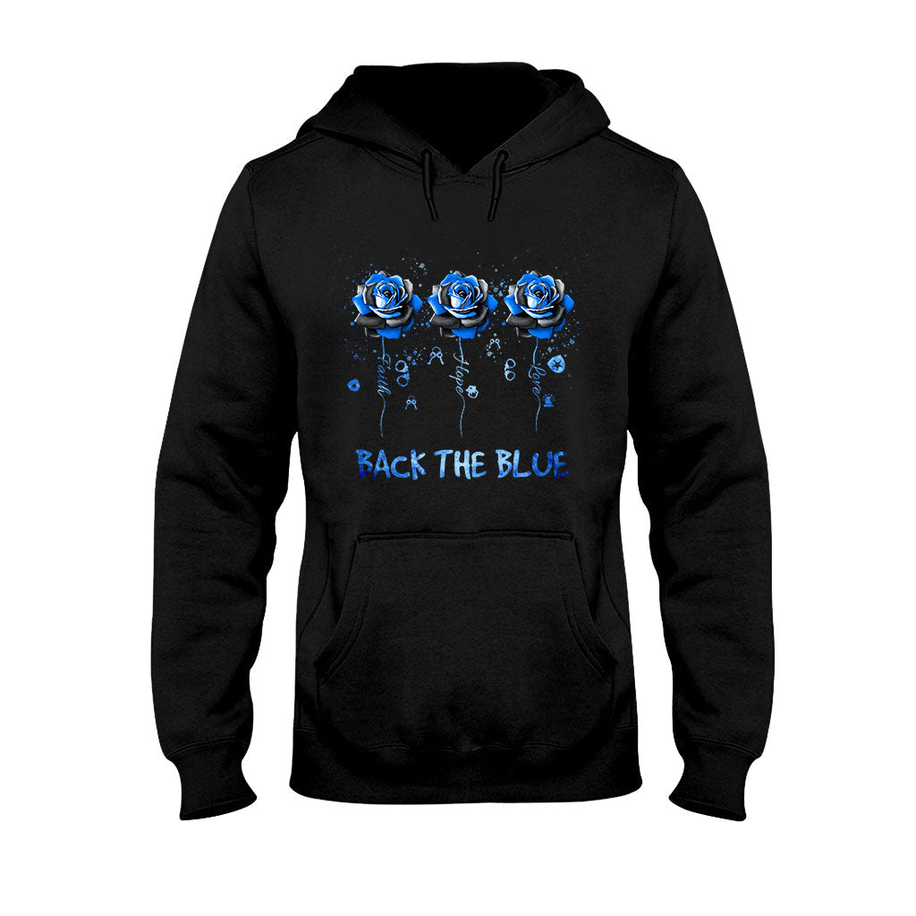 Blue Roses – Polizeibeamten-T-Shirt und Hoodie 062021
