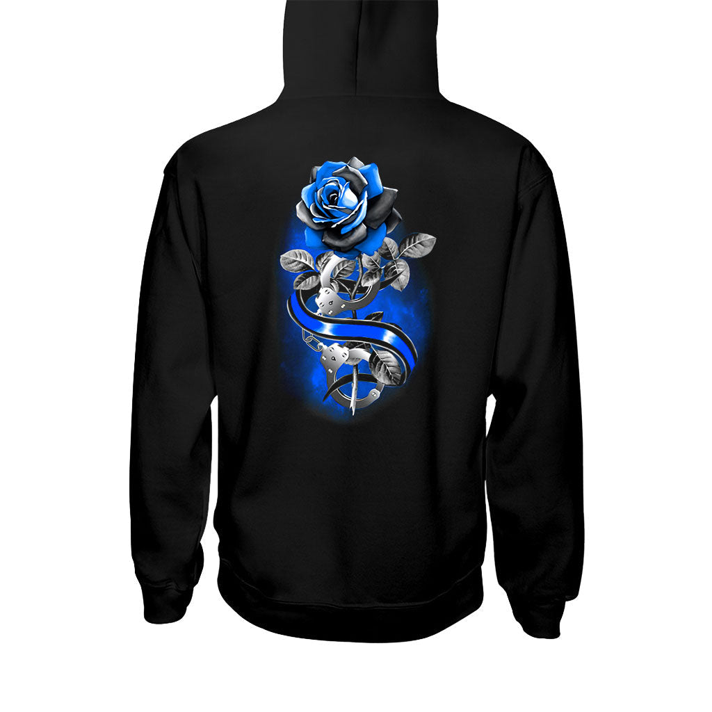 Blue Rose – Polizeibeamten-T-Shirt und Hoodie 062021