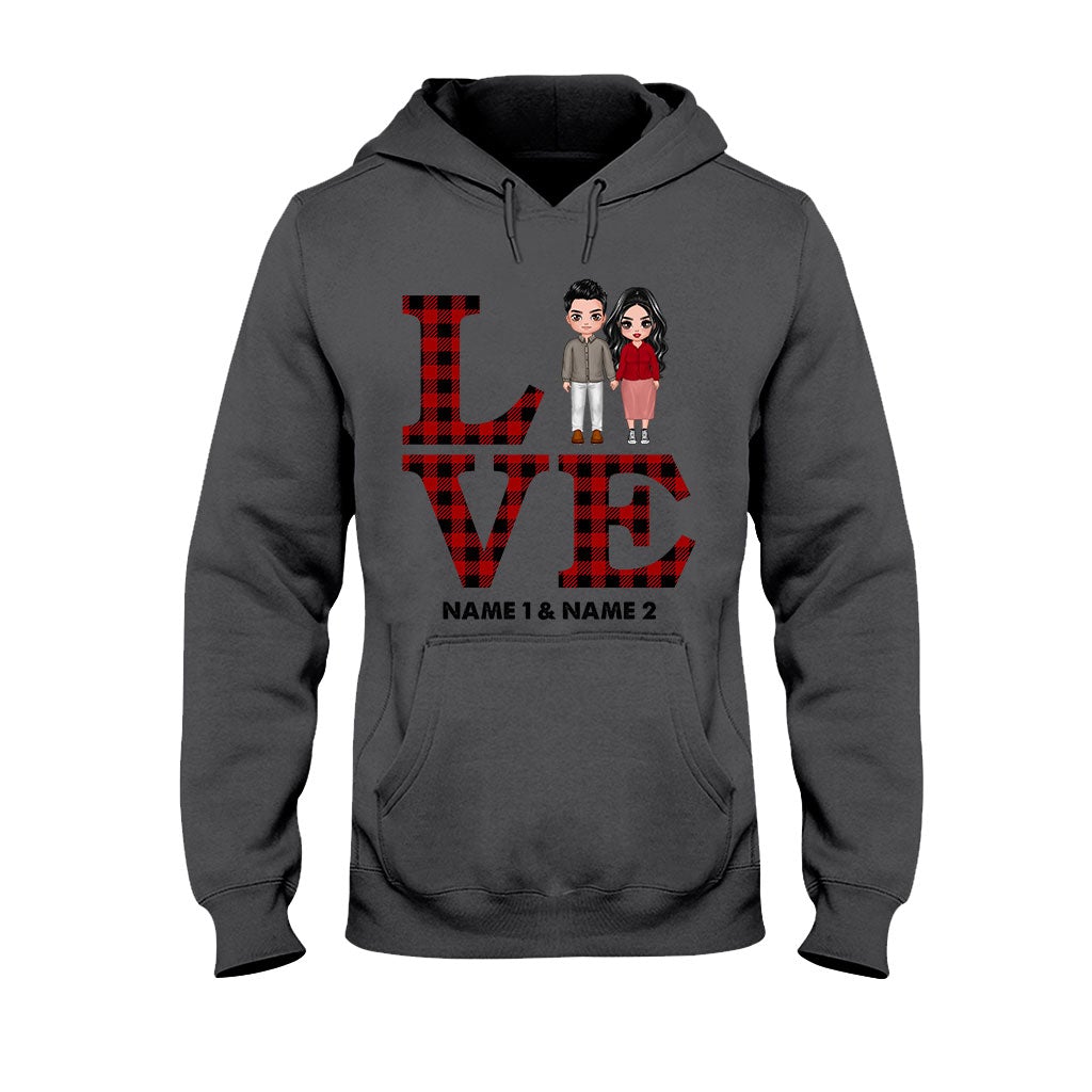 Liebespaar – Personalisiertes T-Shirt und Hoodie