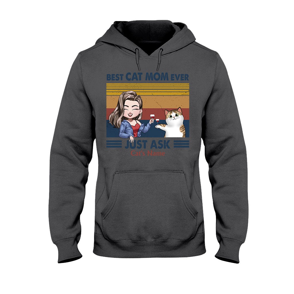 Die beste Katzenmama aller Zeiten – Personalisiertes Katzen-T-Shirt und Hoodie