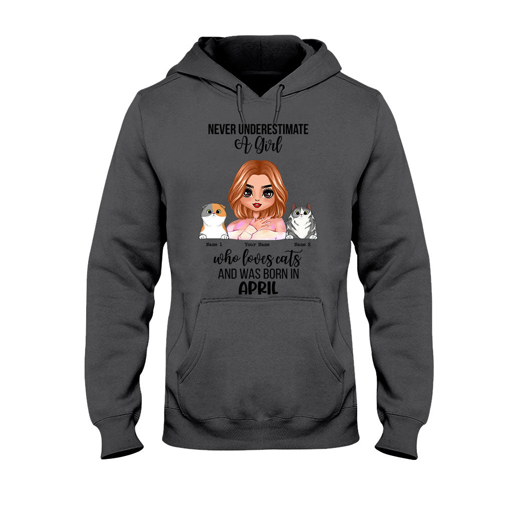 Unterschätze niemals – Personalisiertes Katzen-T-Shirt und Hoodie