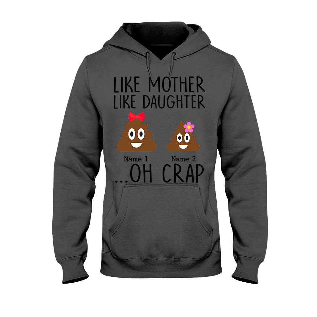 Wie die Mutter, so die Tochter – Geschenk für Mama, Tochter, Papa, Sohn – Personalisiertes T-Shirt und Hoodie