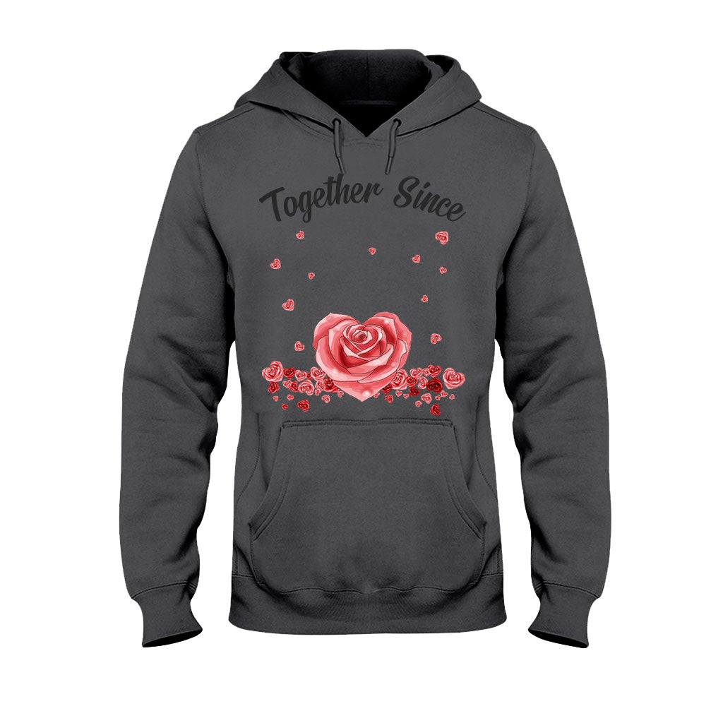Gemeinsam seit – Personalisiertes Partner-T-Shirt und Hoodie