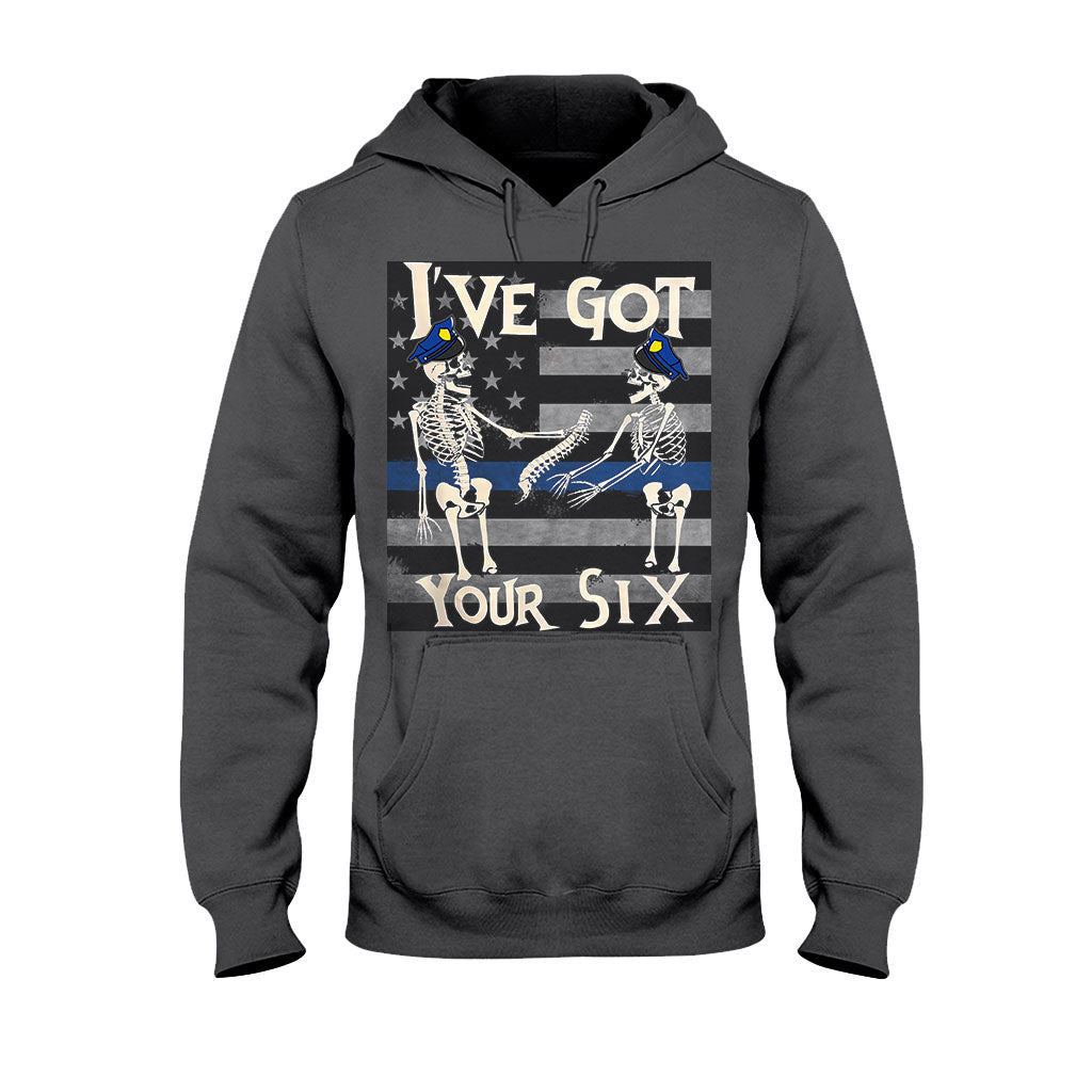 Ich hab deine sechs lustigen Skelette für Halloween – Polizisten-T-Shirt und Hoodie