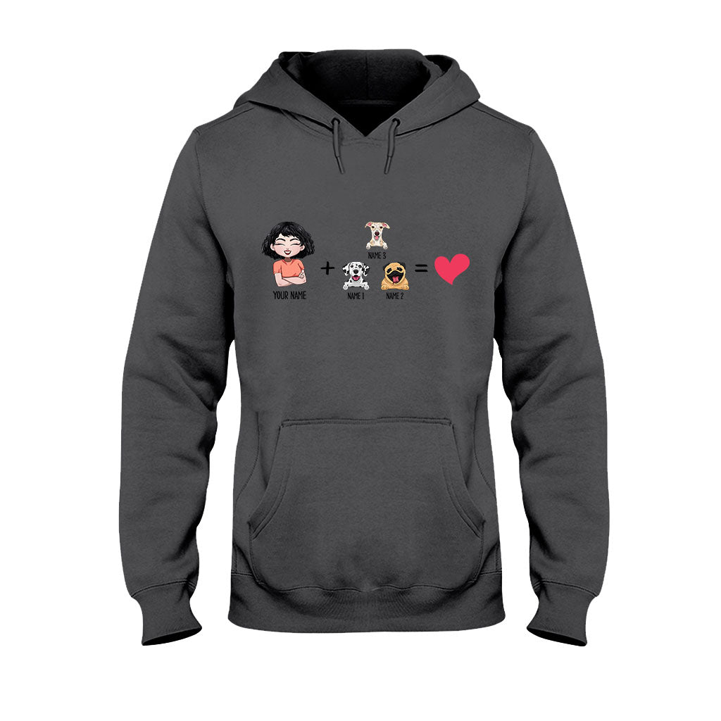 Ich mit den Hunden – Personalisiertes Hunde-T-Shirt und Hoodie