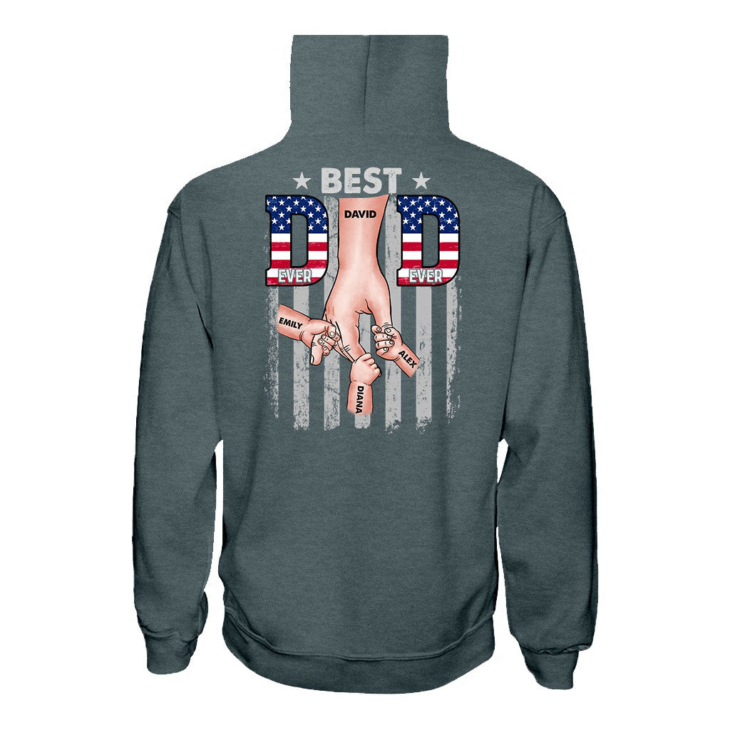 Best Dad Ever - Personalized Father T-shirt and Hoodie