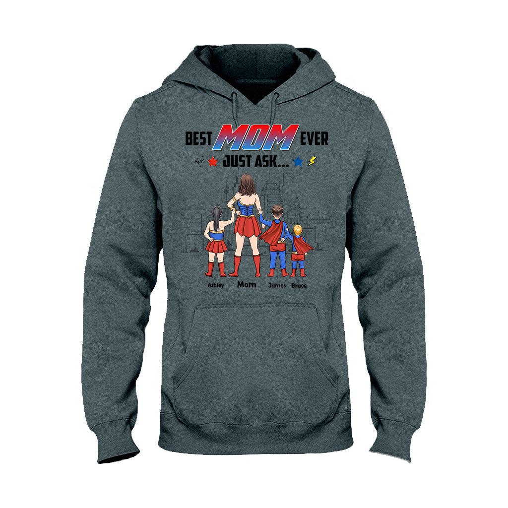 Supermama – Personalisiertes Mutter-T-Shirt und Hoodie