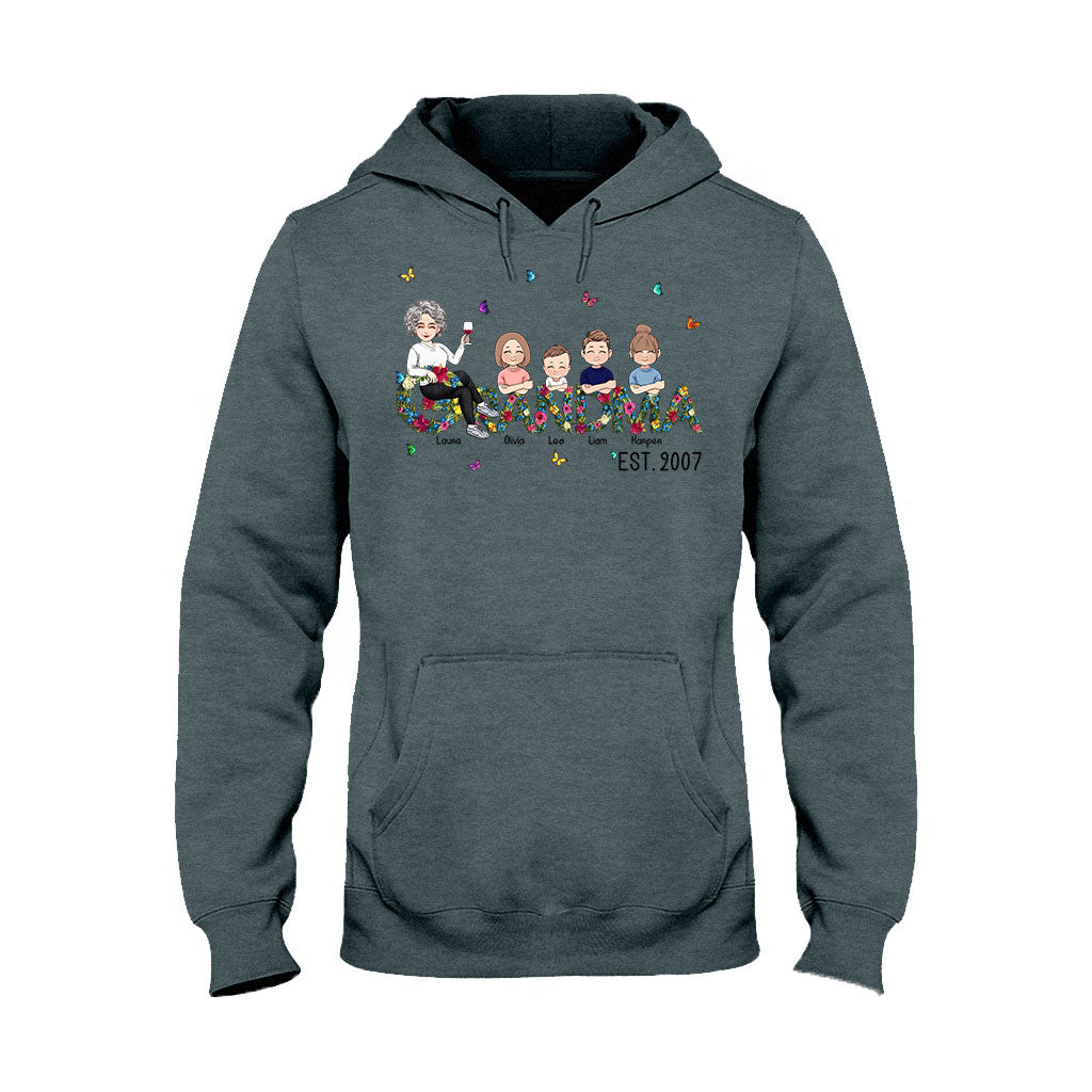 Oma seit – Personalisiertes Muttertags-T-Shirt und Hoodie für Omas