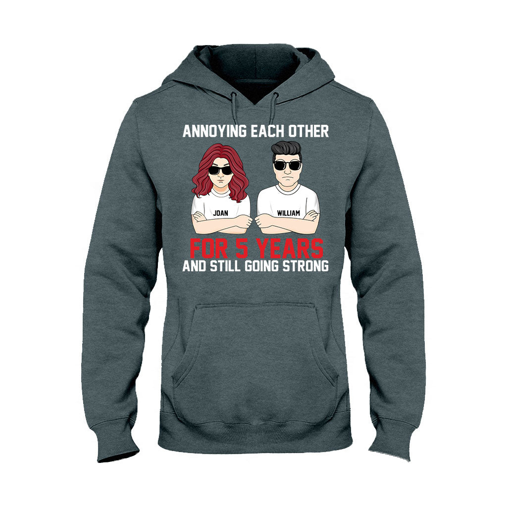Annoying Each Other - Personalized Couple T-shirt and Hoodie