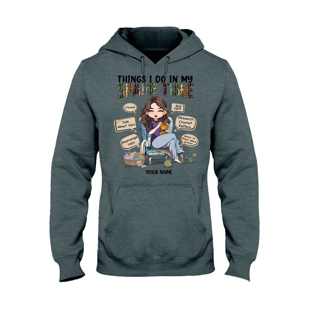 Was ich in meiner Freizeit mache – Personalisiertes Häkel-T-Shirt und Hoodie