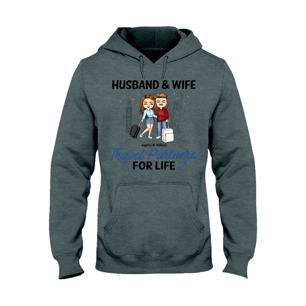 Travel Patterns - Personalized Couple T-shirt and Hoodie