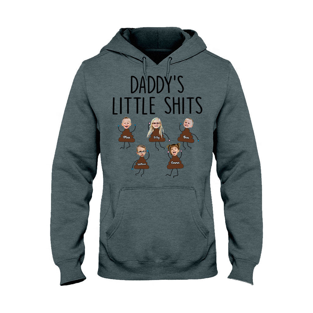 Daddy's Little Shits – Personalisiertes Vatertags-T-Shirt und Hoodie