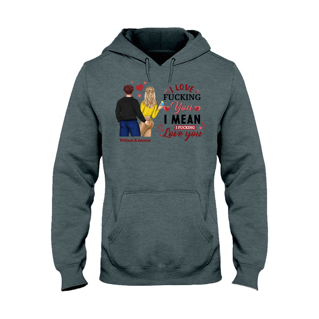 Ich liebe dich – Personalisiertes Partner-T-Shirt und Hoodie