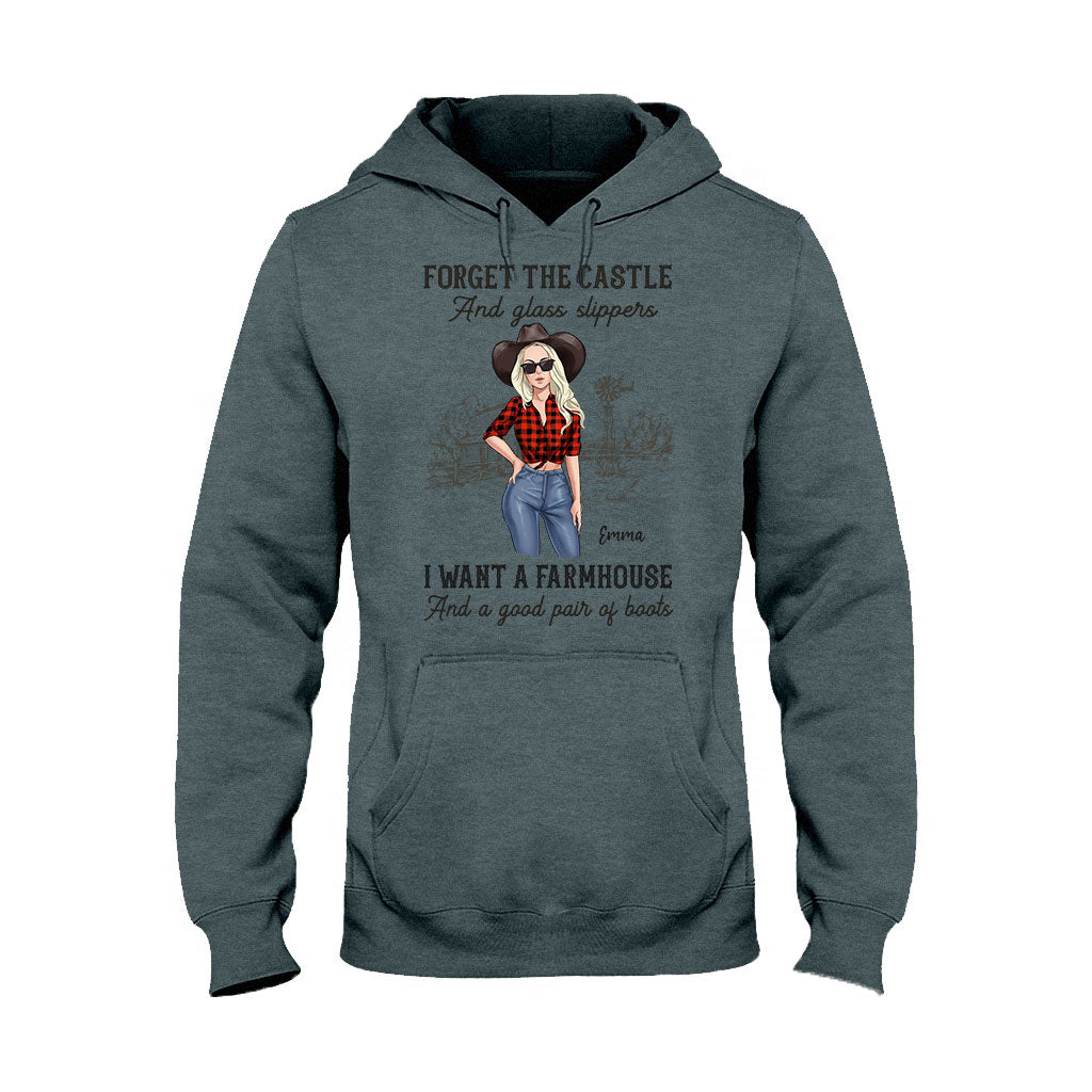 I Want A Farmhouse And A Good Pair Of Boots - Personalized Horse T-shirt and Hoodie