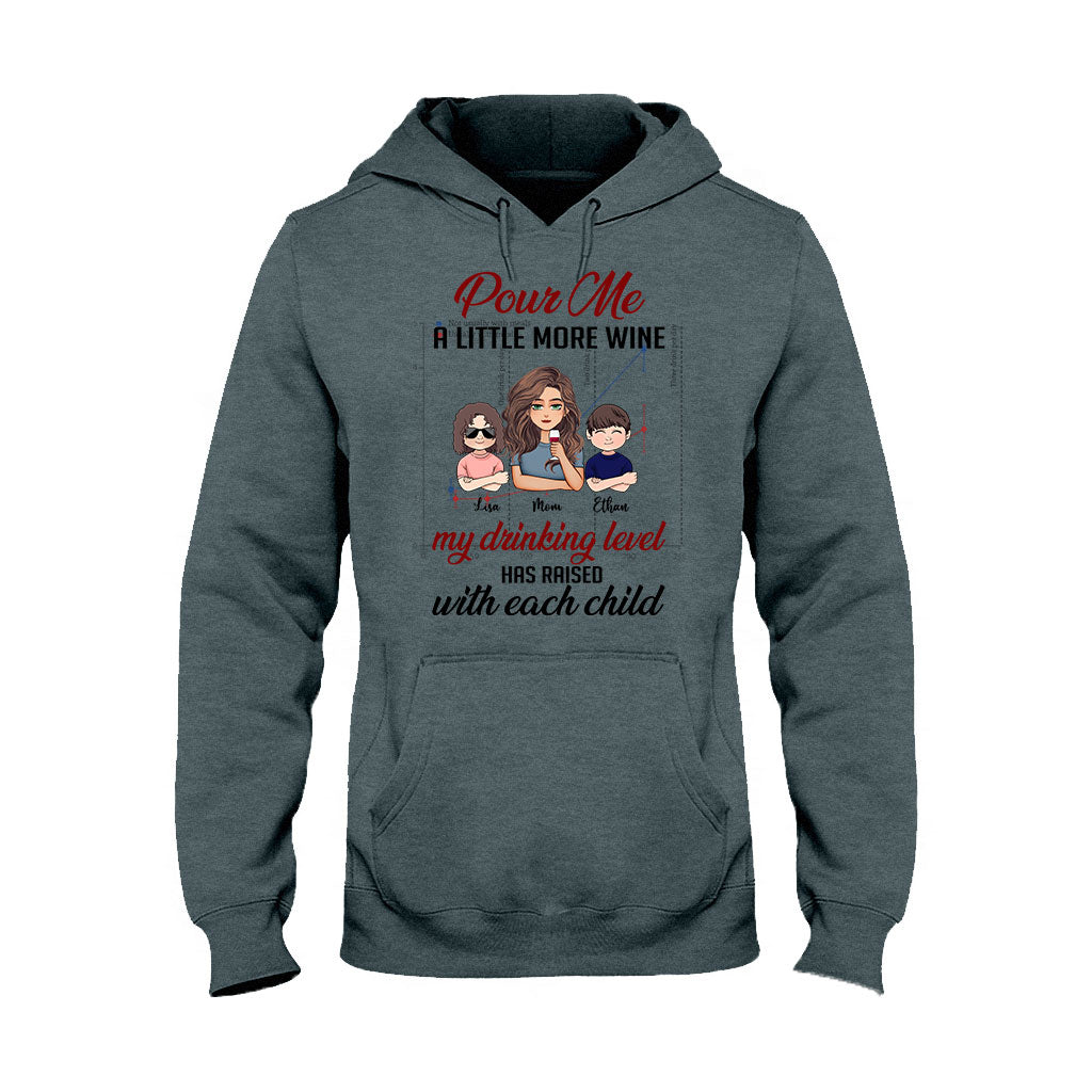 My Drinking Level - Personalized Mother's Day Mother T-shirt and Hoodie